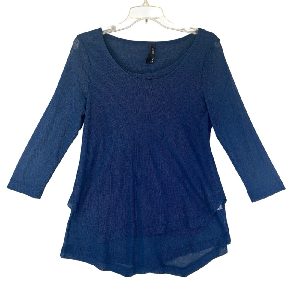 Women's Blue 3/4 Sleeve Blouse